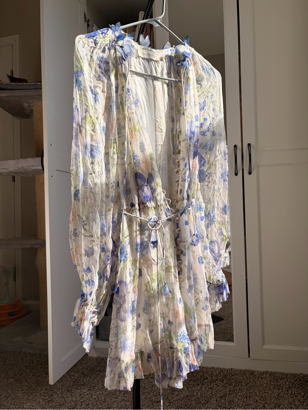Zimmermann Butterfly Floral Mini Dress Size 1